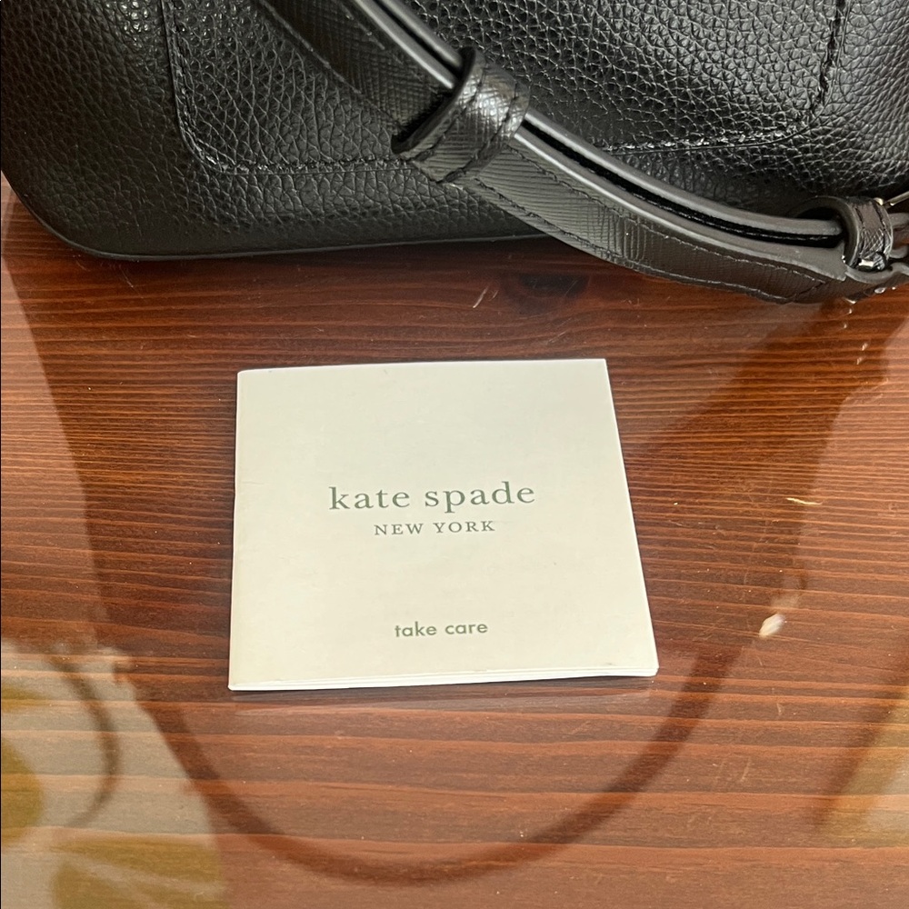 Kate Spade Black Crossbody Bag with Gold Accents - Picture 6 of 10